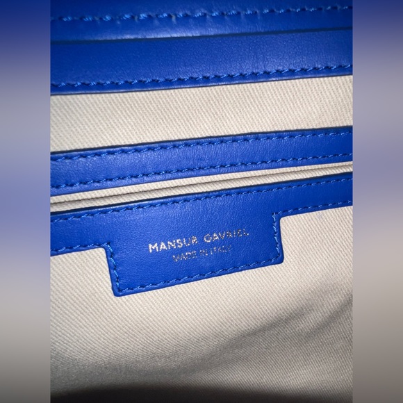 Mansur Gavriel Lady Bag $695 Royal Blue Vegetable Tanned Leather Like New - Picture 13 of 15